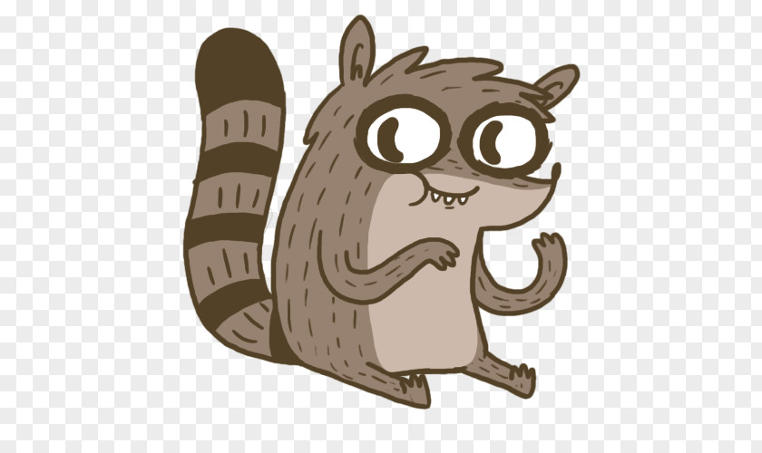 Rigby Mordecai Raccoon Fan Art Character PNG