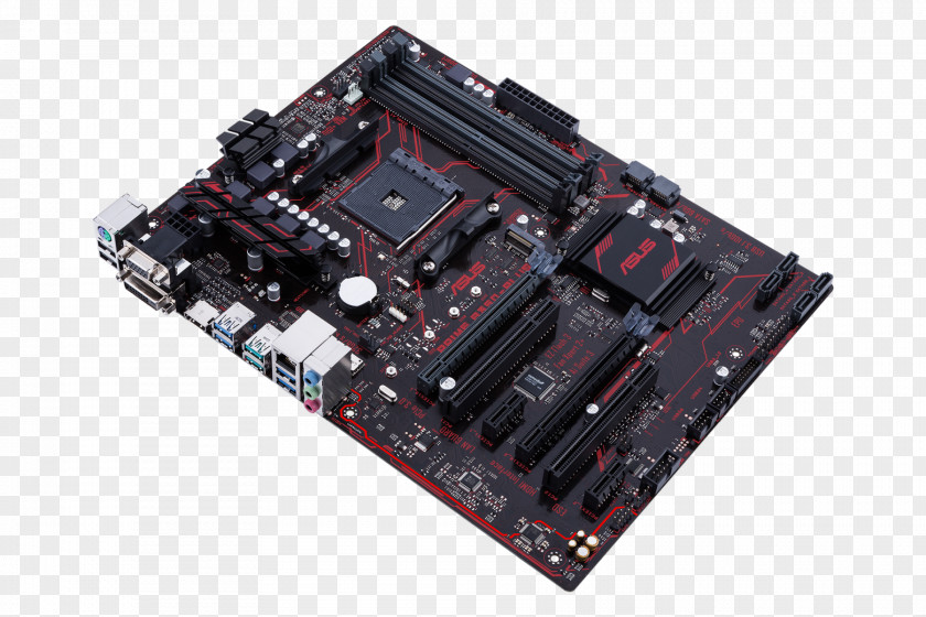 Socket AM4 Motherboard ASUS PRIME B350-PLUS CPU ATX PNG