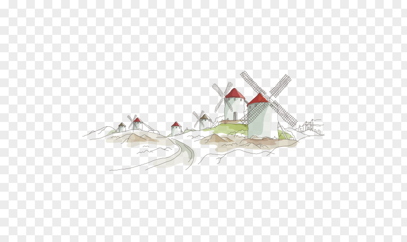 Windmill Model Picture Wind Farm Energy Conservation Power PNG