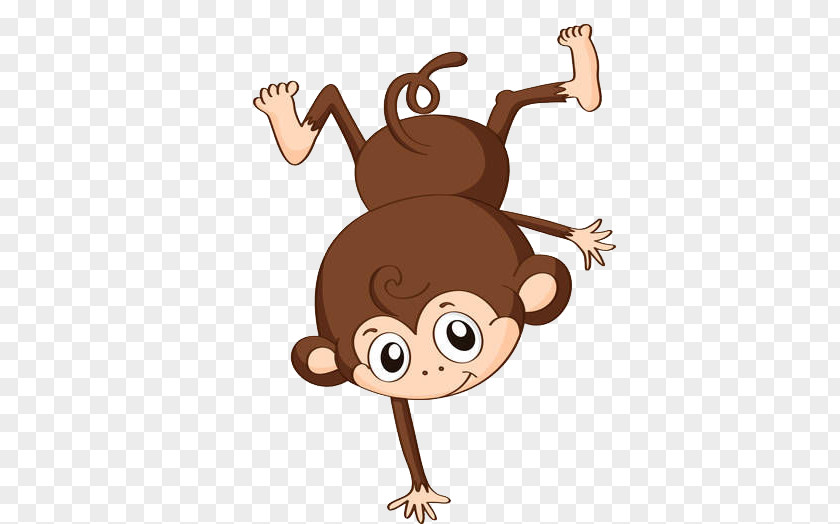 A Handstand Monkey Royalty-free Illustration PNG