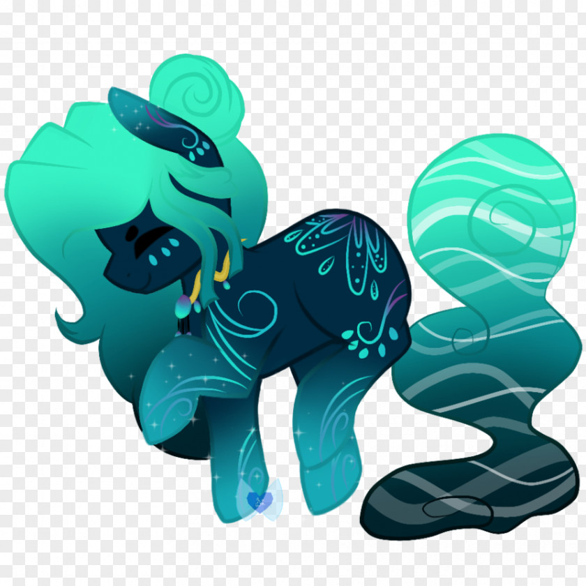 Horse Green Turquoise PNG