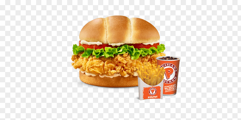 Popeyes Chicken As Food Panini Nugget Sandwich PNG