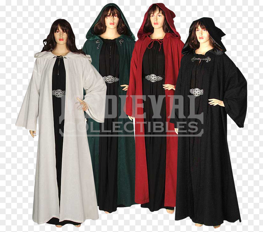 Red Cloak Robe Ritual Clothing Cape PNG