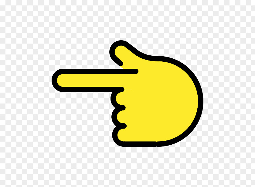 Symbol Finger Yellow Background PNG
