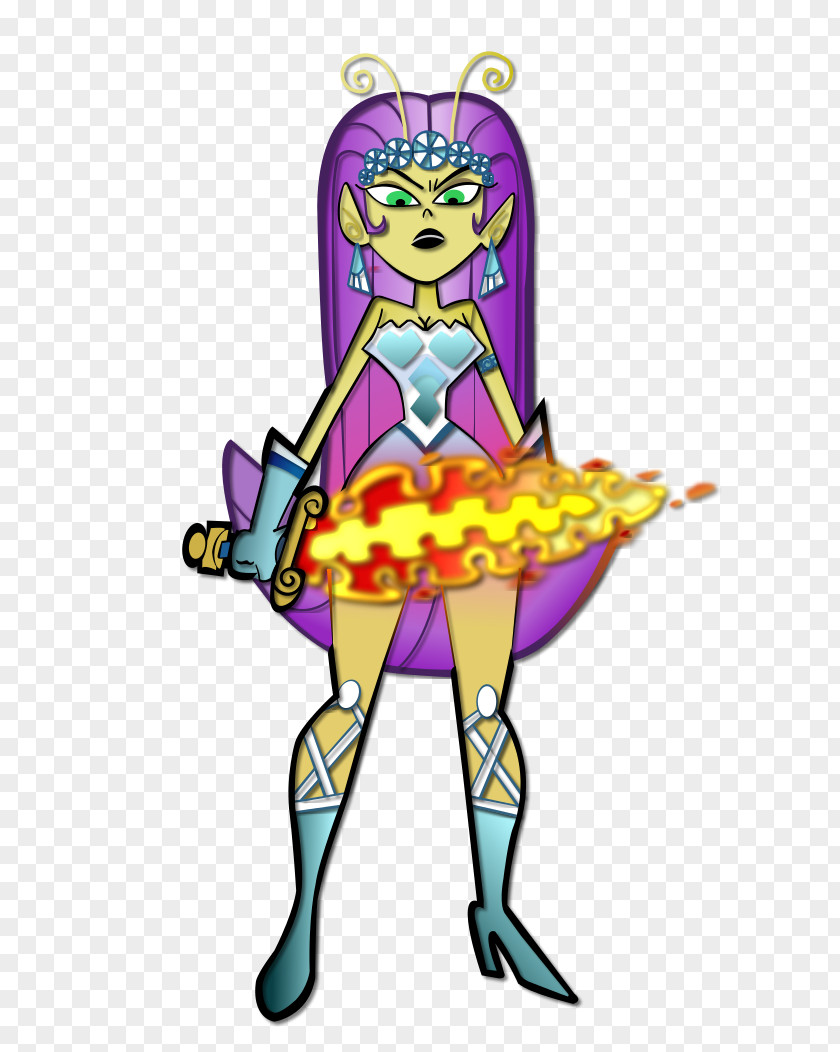 Fairly Odd Parents Character Cartoon Princess Mandie Waifu PNG