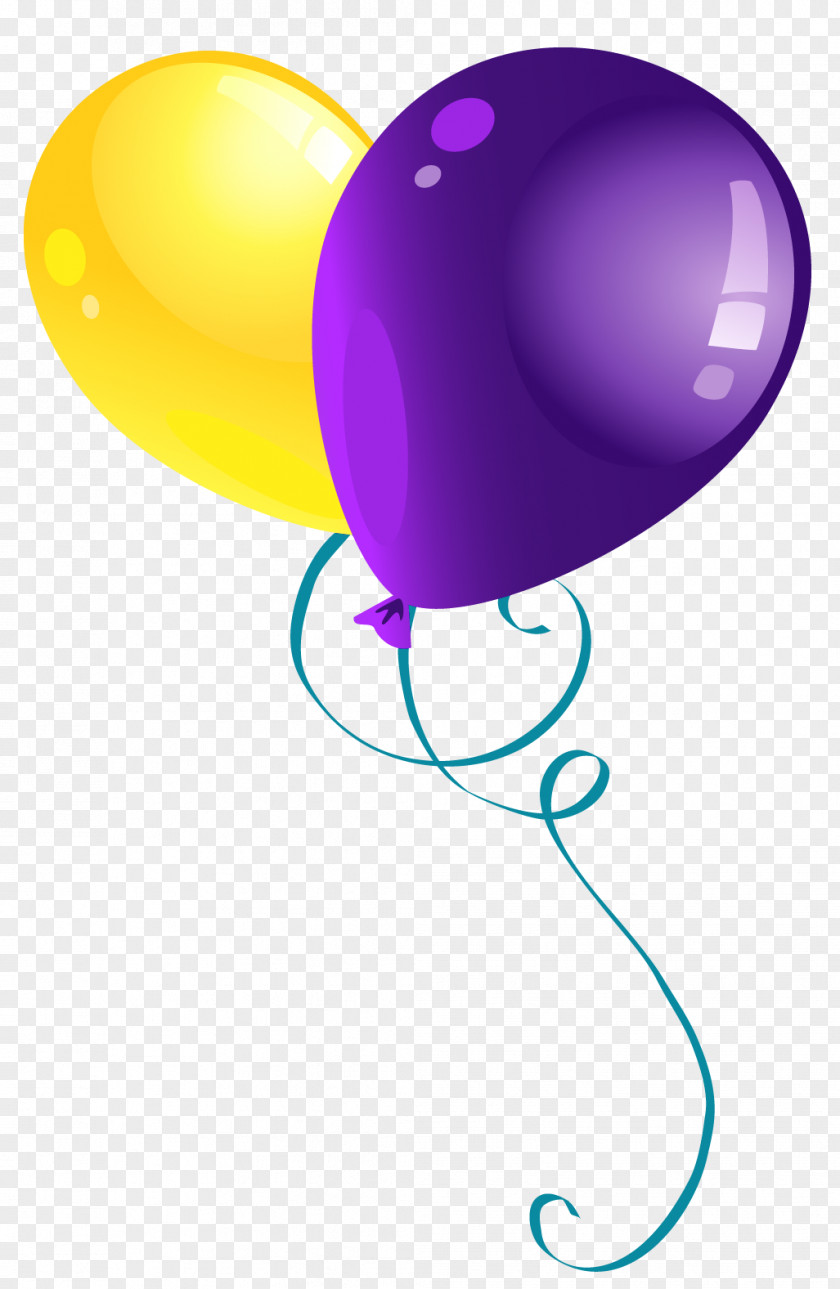 Yellow And Purple Balloons Clipart Picture Balloon Clip Art PNG