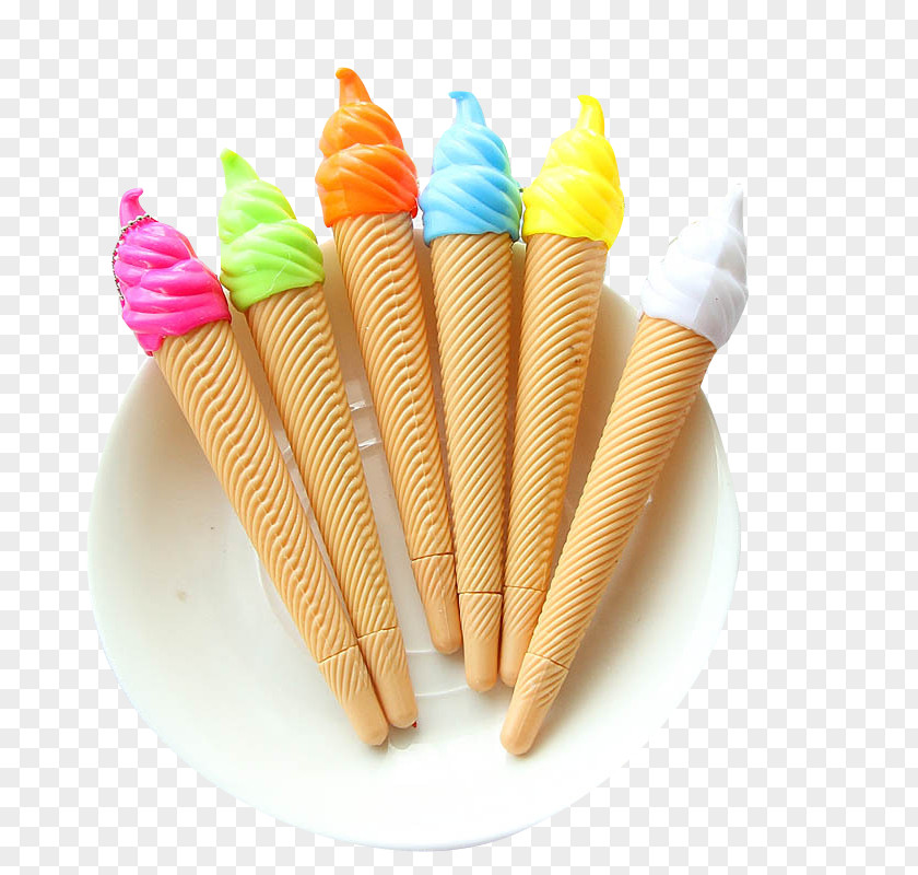 Color Cones Gel Pen Ballpoint Rollerball Office Supplies PNG