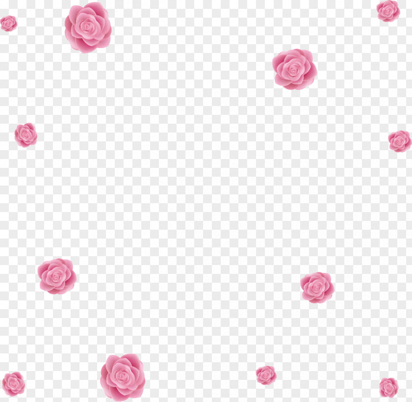 Creative Pink Roses Sea Beach Rose Flower PNG