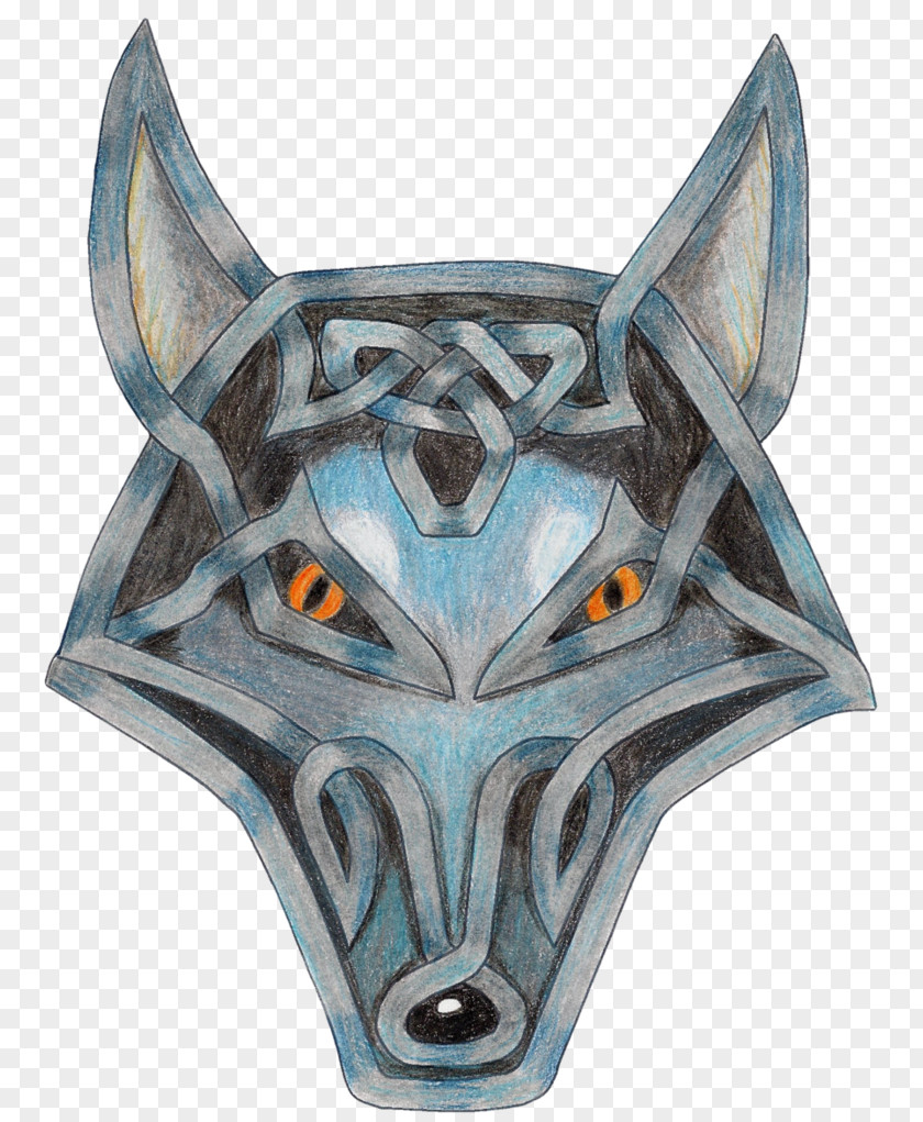 GREY Wolf Character Symmetry Animal Fiction PNG