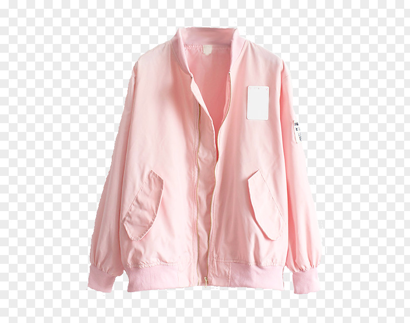 Catheter Jacket Coat Collar Pink Clothing PNG