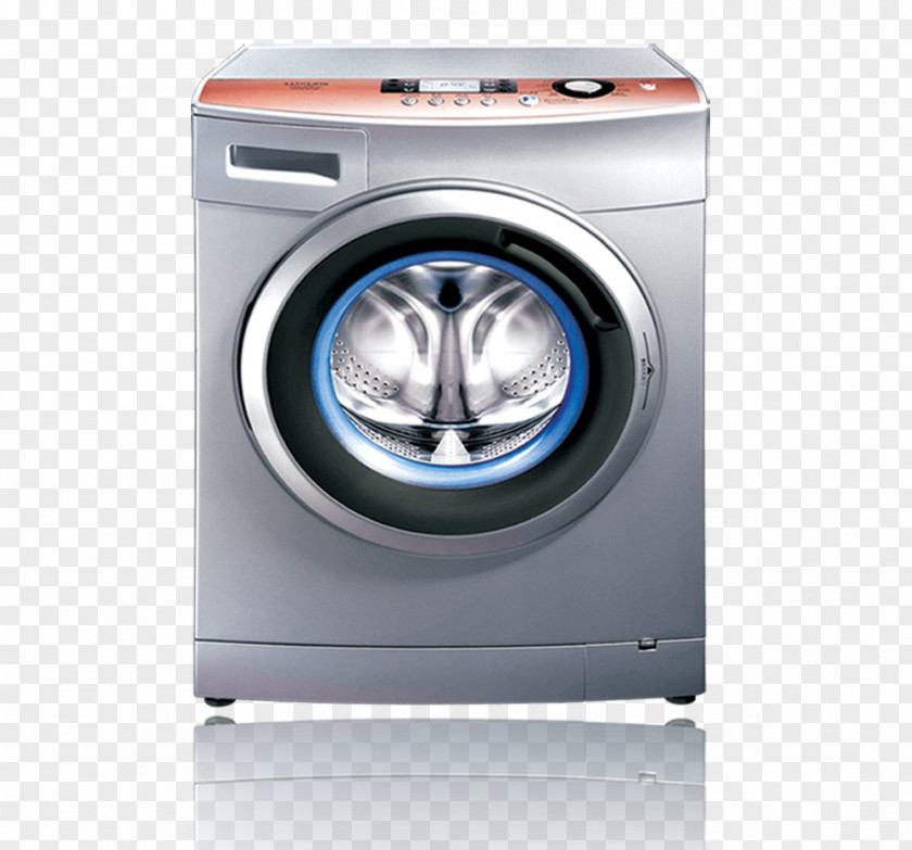 Drum Washing Machine Home Appliance Stainless Steel PNG