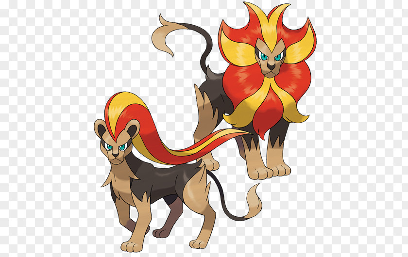 FIRE LION Pokémon X And Y Sun Moon Box: Ruby & Sapphire Pyroar PNG