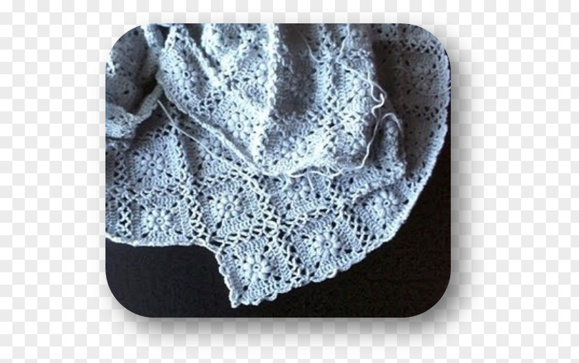 Granny Square Crochet Lace Pillow Pattern PNG