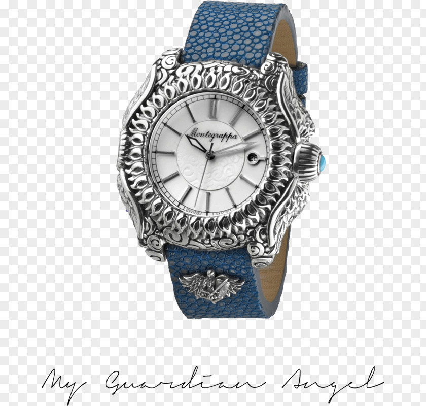 Silver Guardian Angel Watch Spirit Montegrappa PNG