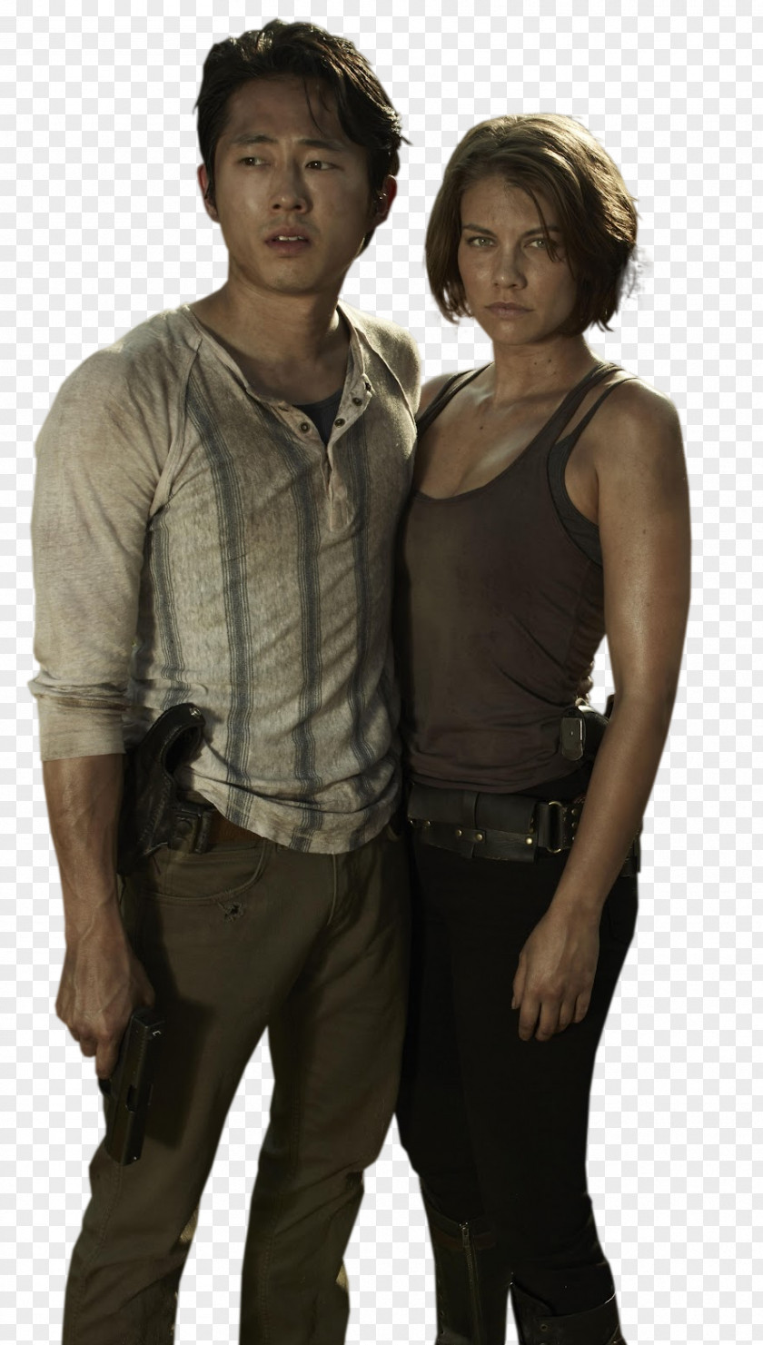 TWD Pic Steven Yeun Lauren Cohan The Walking Dead Glenn Rhee Maggie Greene PNG