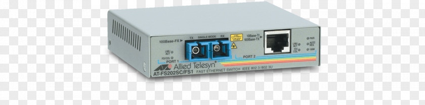 Allied Telesis Fiber Media Converter Multi-mode Optical Fast Ethernet PNG