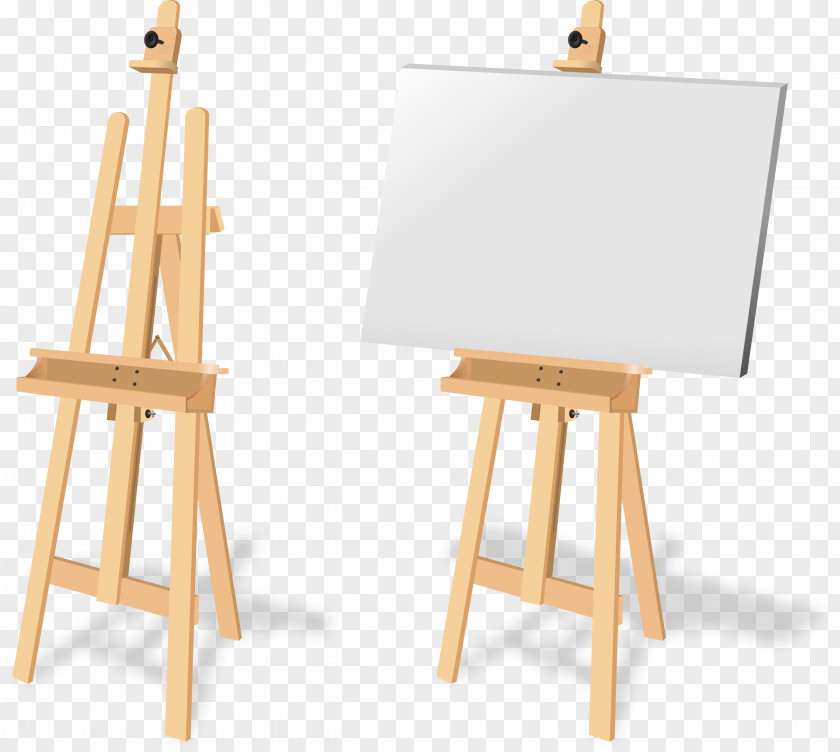 Artist Easel Painting PNG