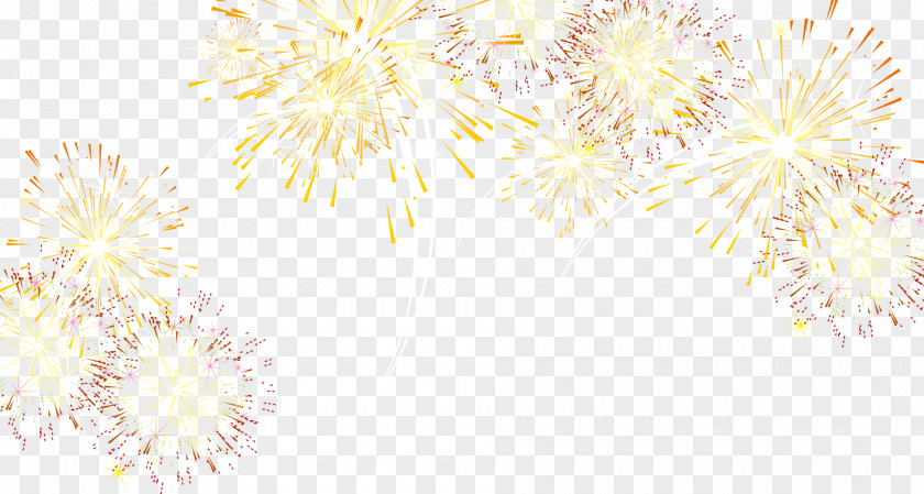 Creative Fireworks Bloom White Pattern PNG