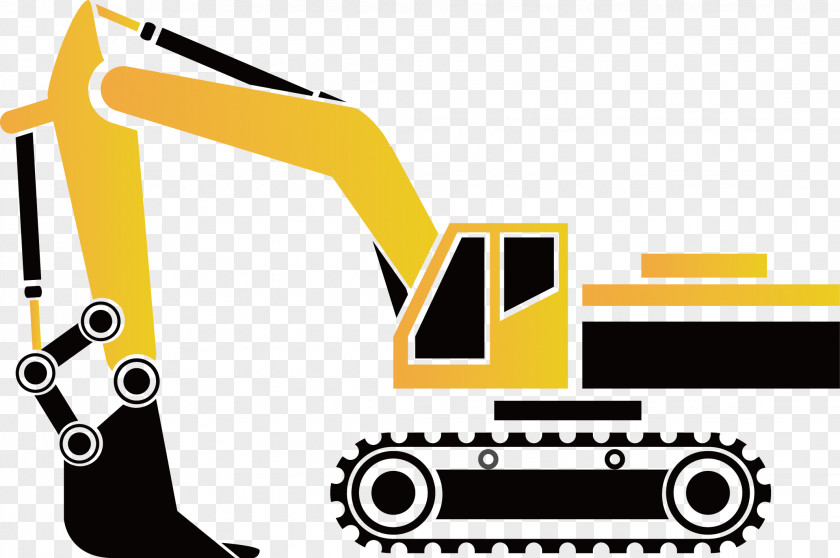 Excavator Architectural Engineering Earthworks Icon PNG