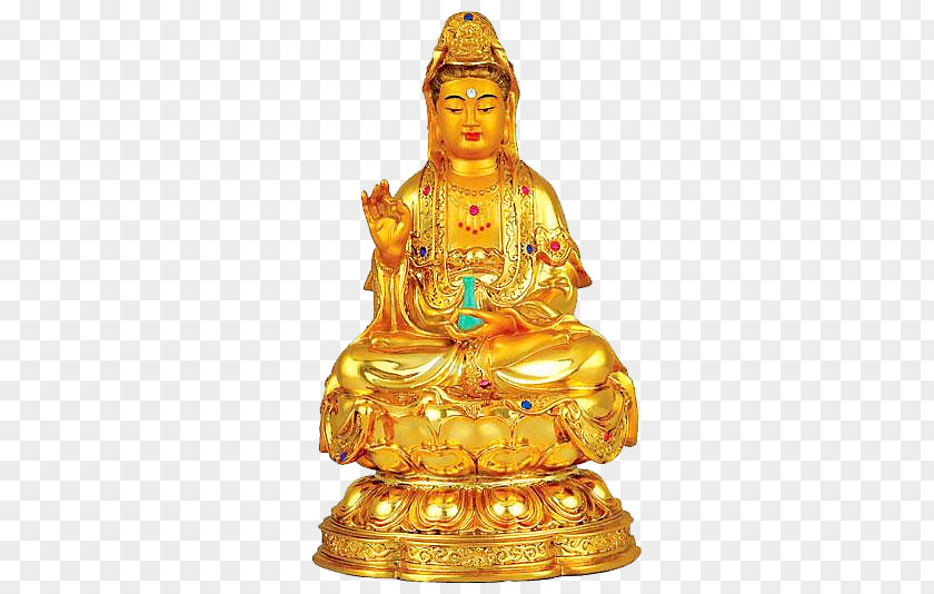 Golden Buddha Guanyin Daibutsu Buddharupa Bodhisattva PNG