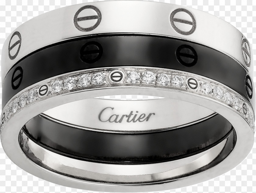 Love Ring Diamond Cartier Carat Brilliant PNG