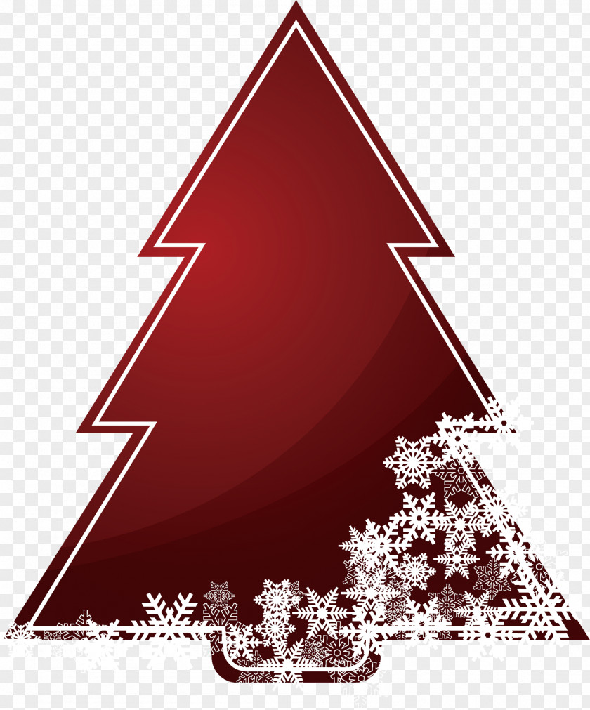 Snowflake Christmas Tree Ornament Decoration PNG