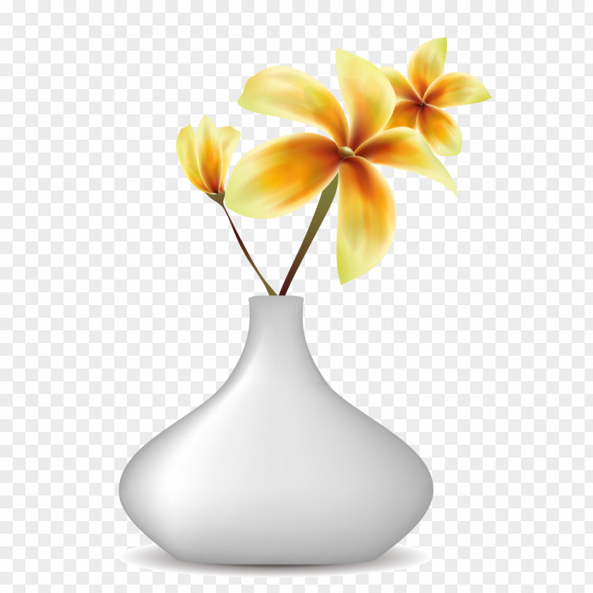 Vase Of Yellow Flowers Still Life Photography PNG