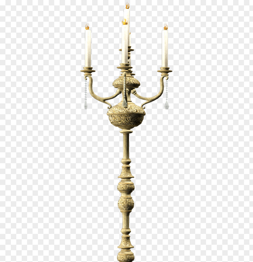 Brass Light Fixture Candlestick PNG