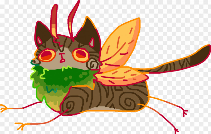 Butterfly Illustration Clip Art Insect Cat PNG