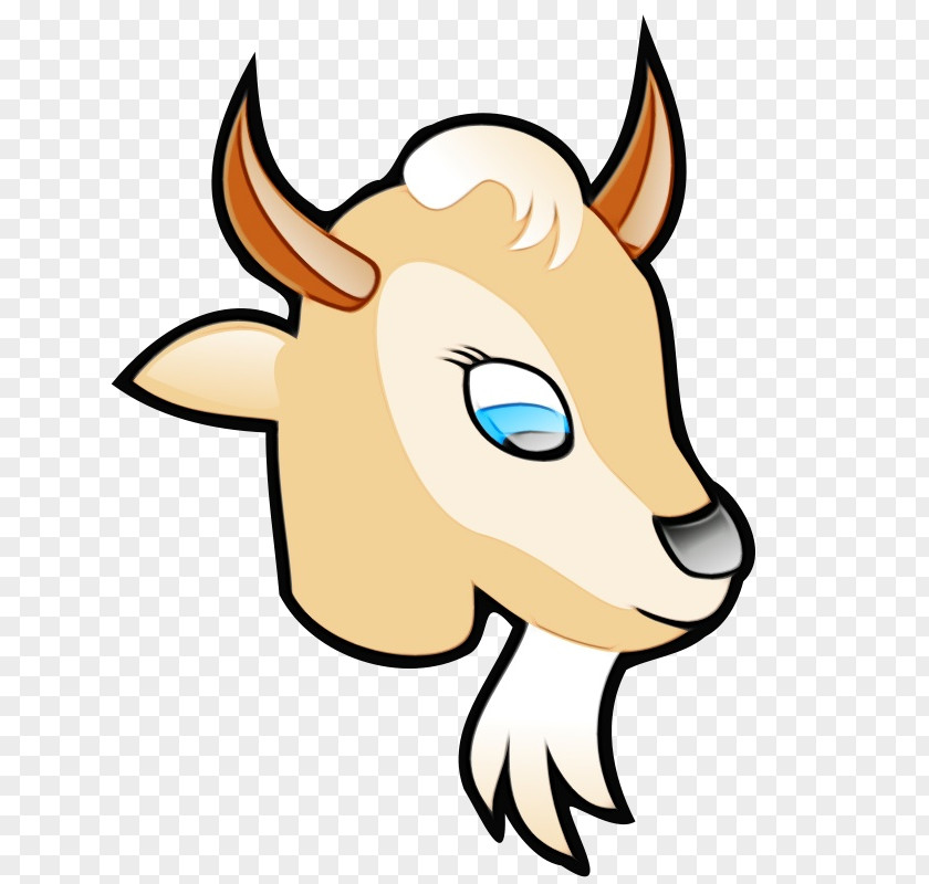 Cowgoat Family Snout Head Clip Art Bovine Goats Horn PNG