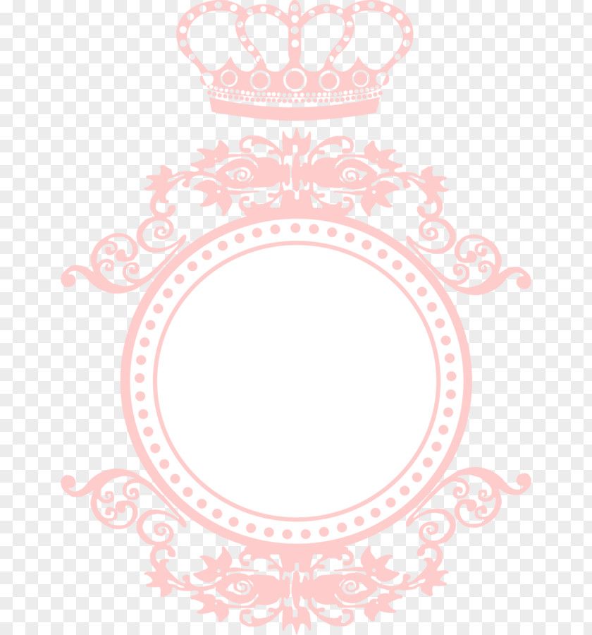 Crown Monogram Pink PNG
