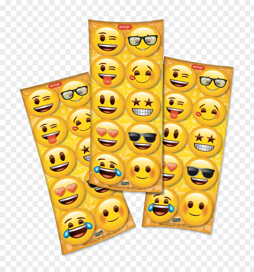 Emoji Paper Party Birthday Convite PNG