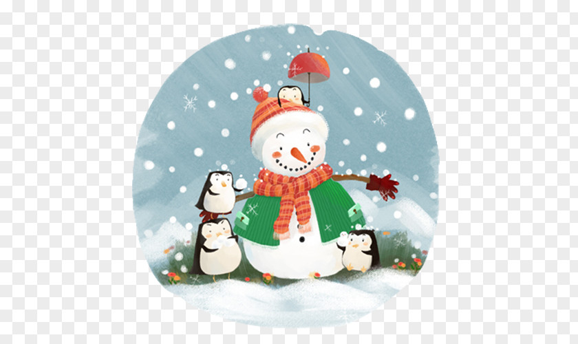 Winter Snowman Icon PNG