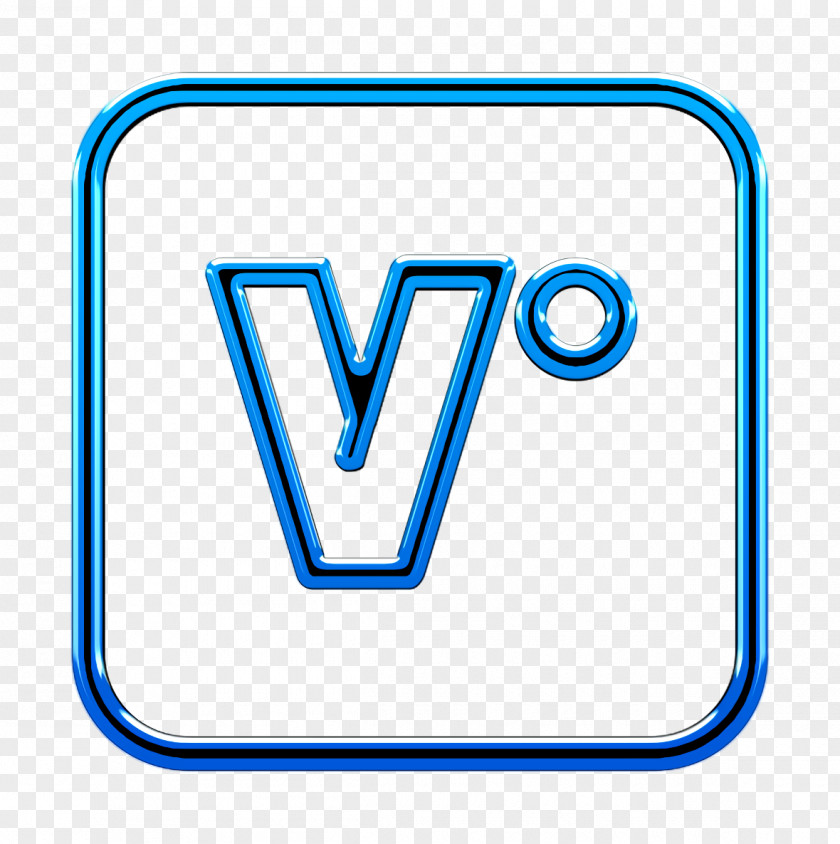 Electric Blue Virb Icon Media Network Social PNG