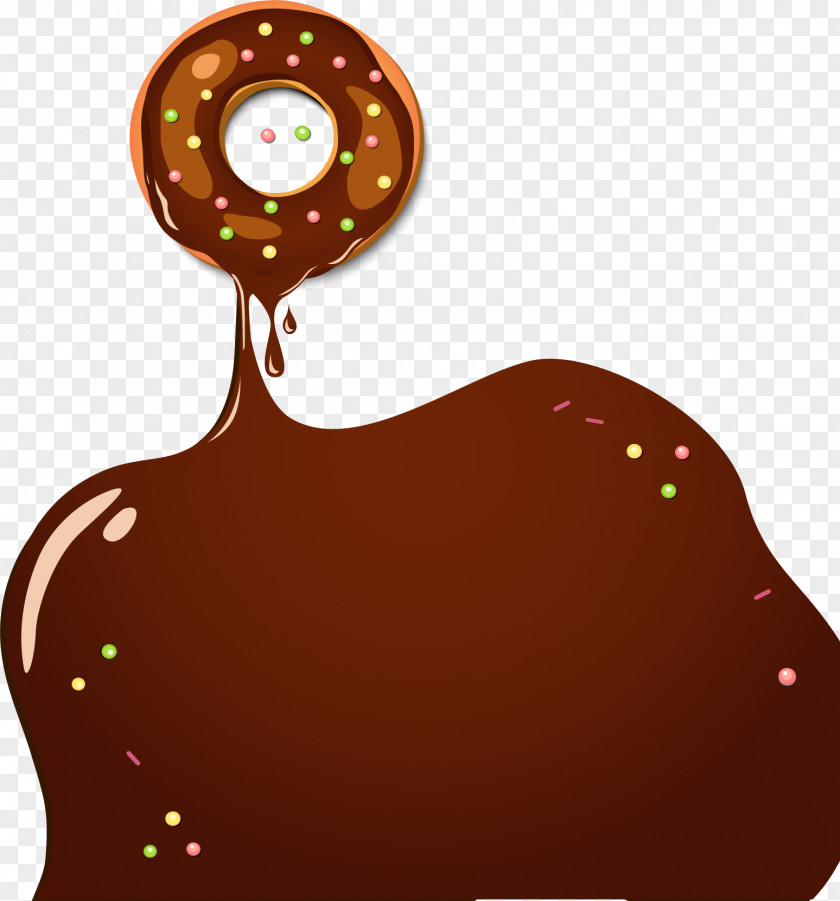 Hand Painted Yellow Donut Doughnut Fast Food Icing PNG