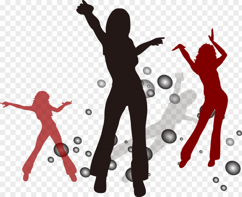 People Rave Silhouette Wallpaper PNG