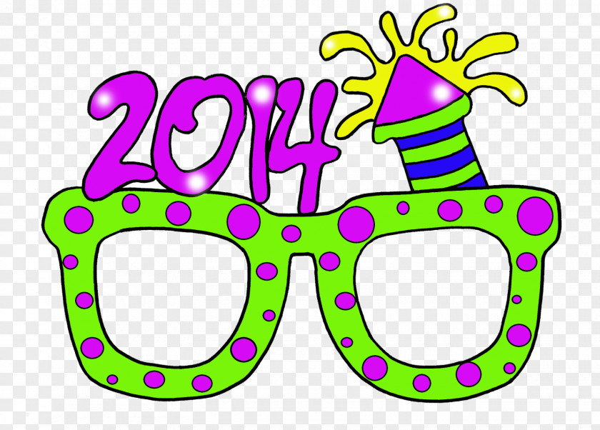 Props Cliparts New Years Glasses Clip Art PNG