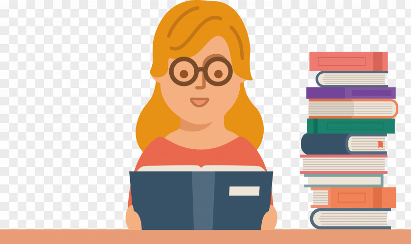 Teacher Reading Book PNG