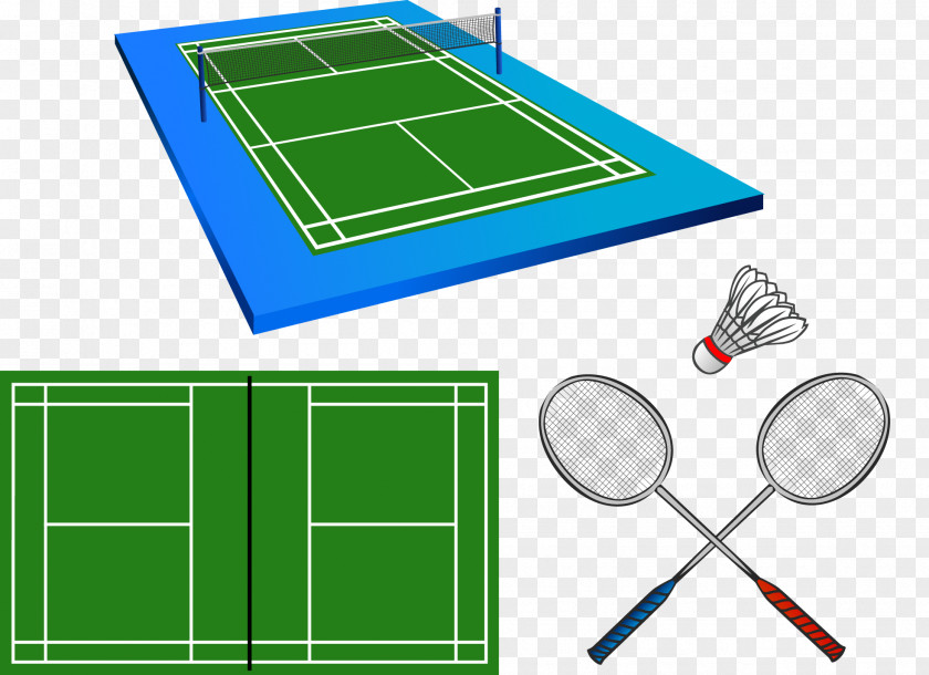 Vector Badminton Tennis Centre Racket PNG