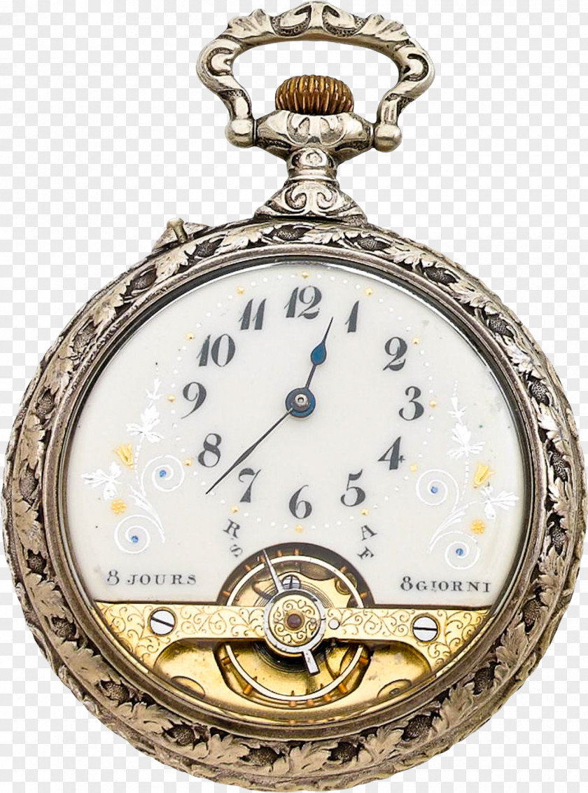 Clock Pocket Watch Chain PNG