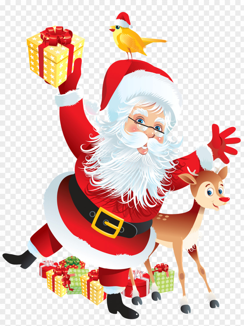 Saint Nicholas Rudolph Santa Claus Reindeer Christmas Gift PNG