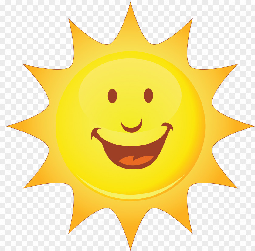 Summer Smiley Smiling Sun Clip Art PNG