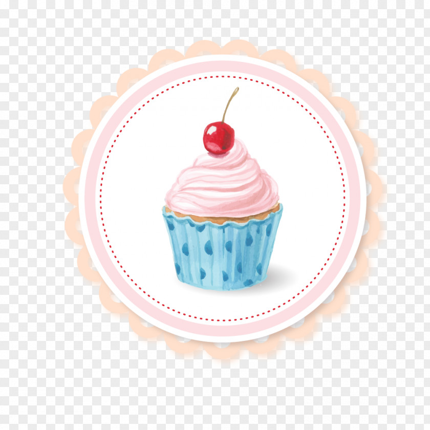 Watercolor Cupcakes Cupcake Fruitcake Muffin PNG
