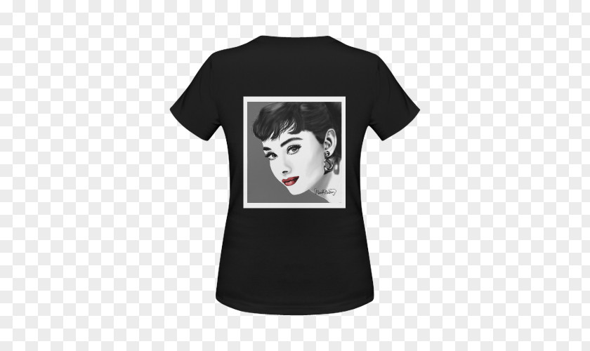 Audrey Hepburn T-shirt Sleeve Neck Font PNG