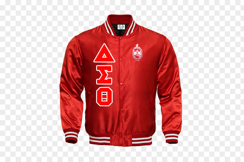 Bomber Jacket With Hoodie T-shirt Delta Sigma Theta Flight Letterman PNG