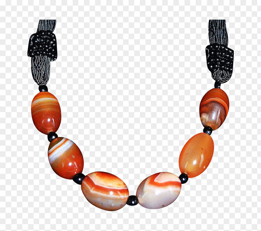 Necklace Bead Bracelet Gemstone Orange S.A. PNG