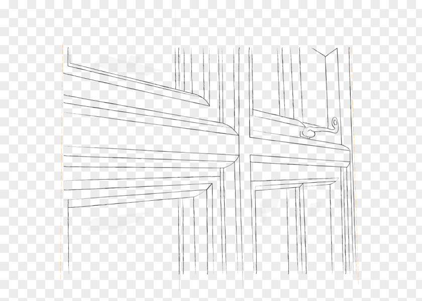 Wood Line Art Sketch PNG