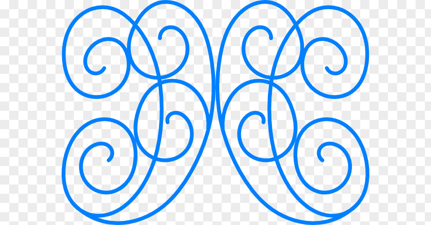 Blue Swirls Clip Art PNG