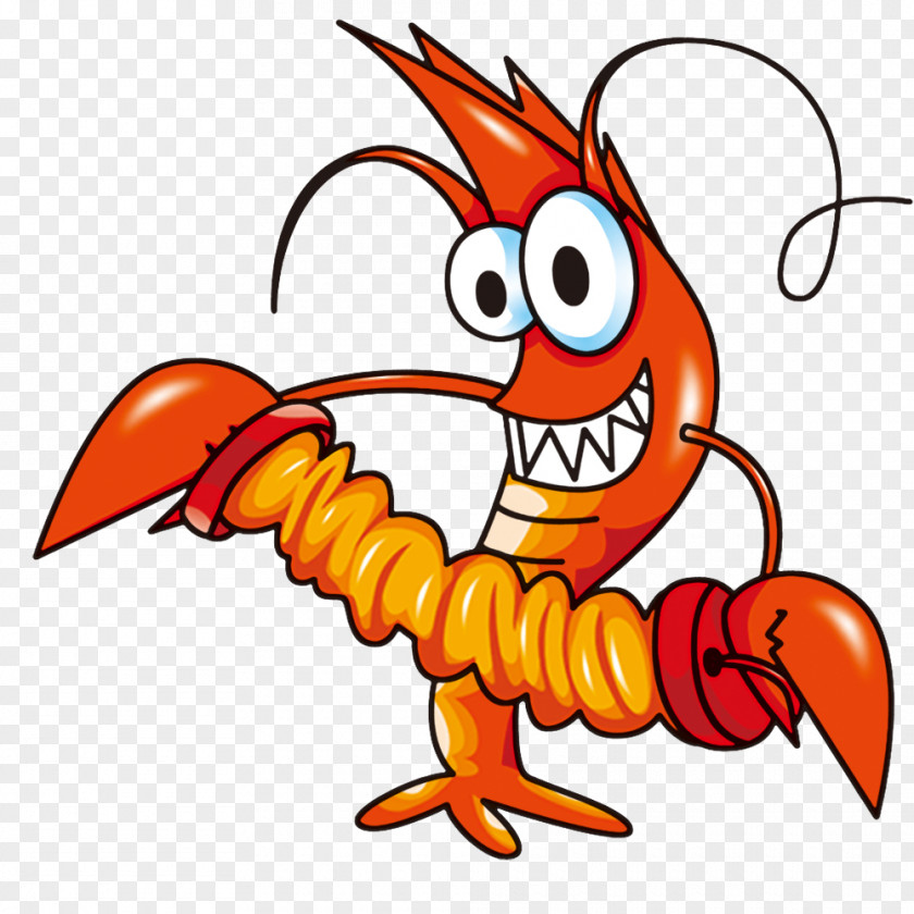 Cartoon Lobster Crayfish PNG