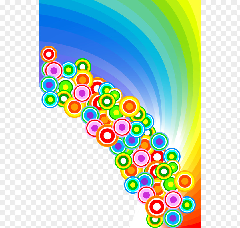 Color Circle Pattern Rainbow Clip Art PNG